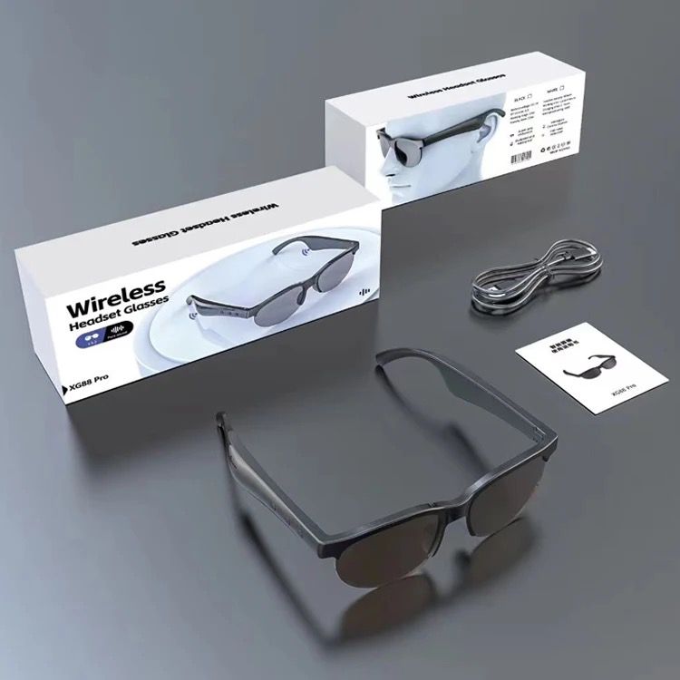 XG88 Bluetooth Smart Glasses Headphones Audio Hands-Free Call Sport Stereo Sunglasses Headsets HD Sound (P-1130)