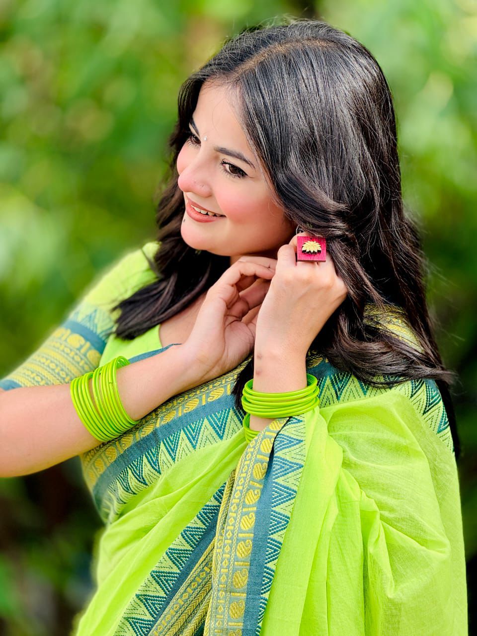 Pure Cotton Tangail Woven Saree  (P-2949)