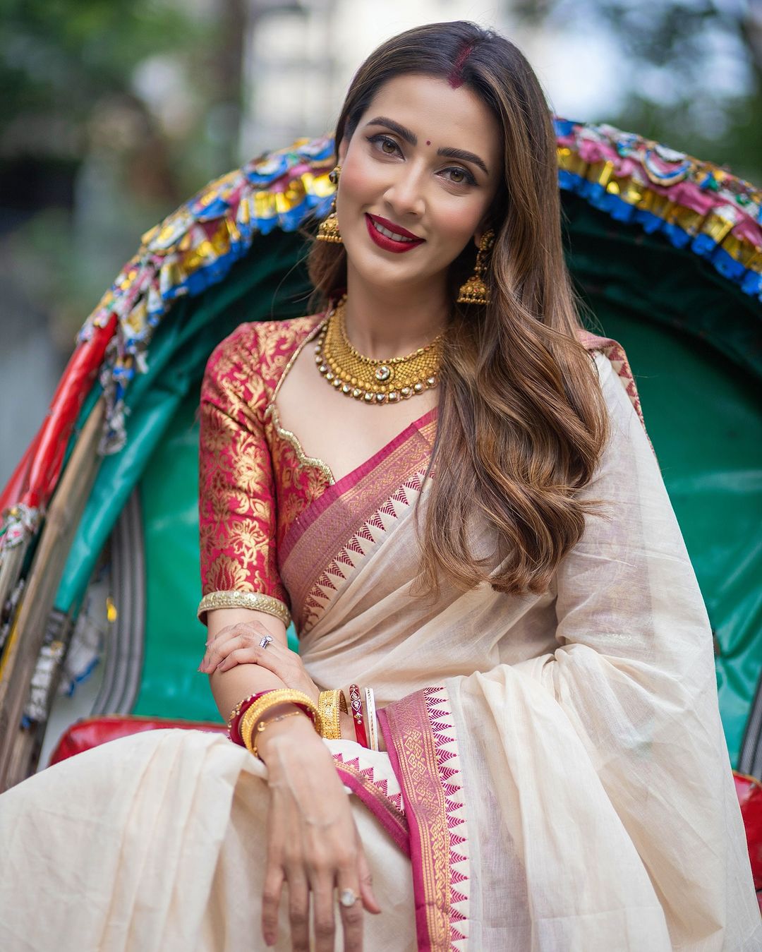 Pure Cotton Tangail Woven Saree 01
