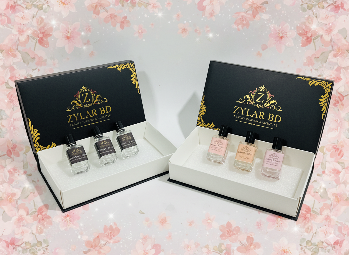 Couple Fragrance Combo – 4 in 1 Premium Set  Good Girl, Gucci Flora for Her and Creed Aventus, Bleu de Chanel for Him, ( 15 ML )