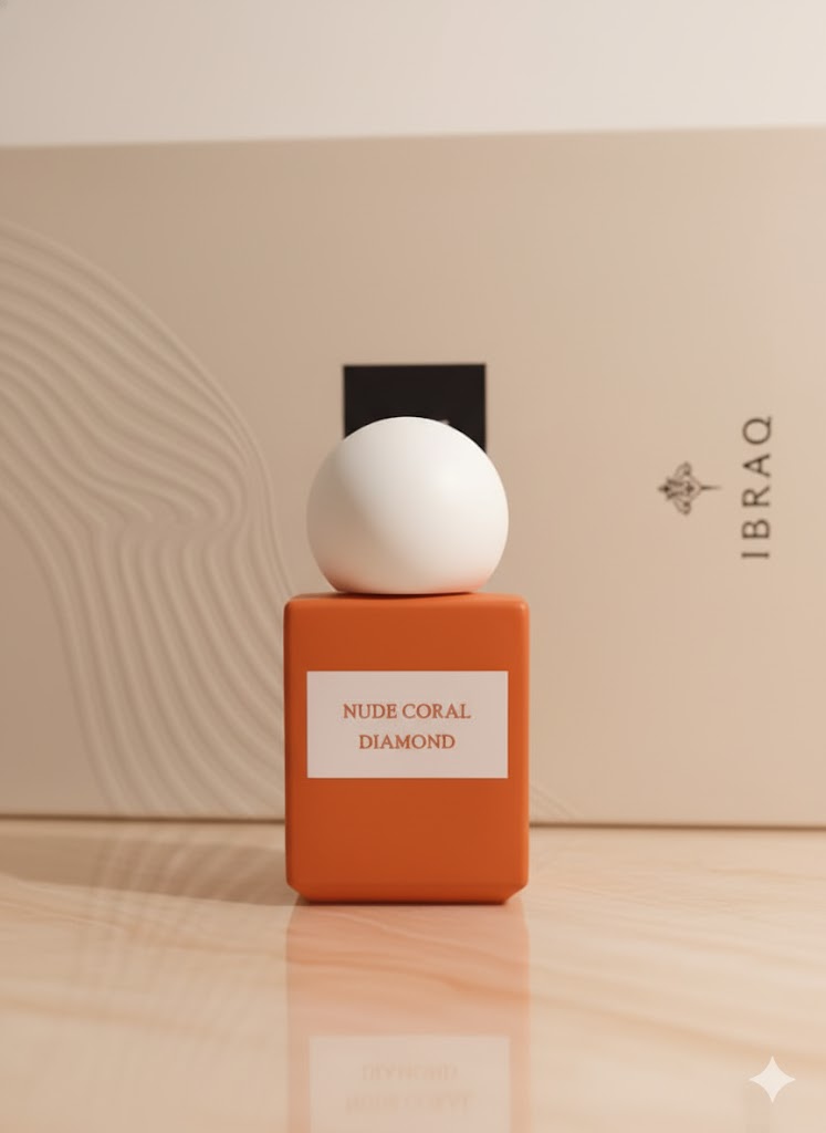 🧡IBRAQ Nude Coral Diamond ( 10 ML  )