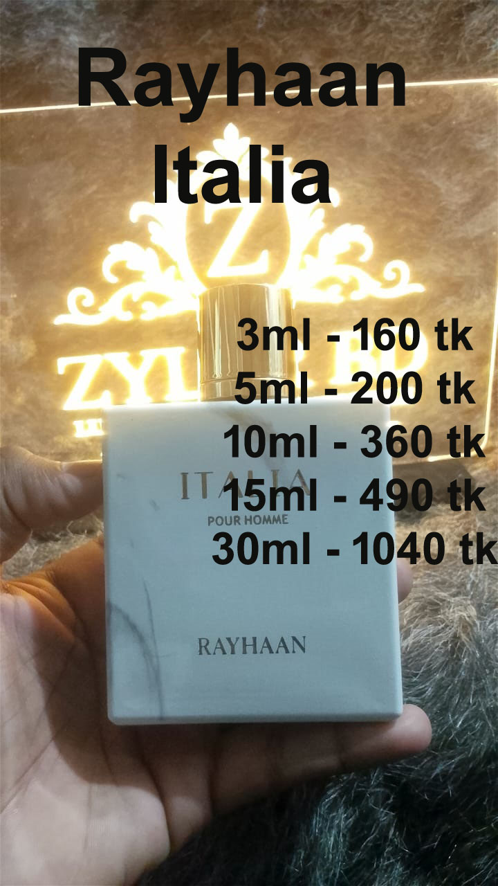 Rayhaan Italia Pour Homme ✨ Xerjoff Naxos Alternative – 15 ml